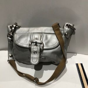 B Makowski silver handbag